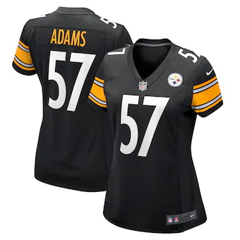 womens nike montravius adams black pittsburgh steelers game